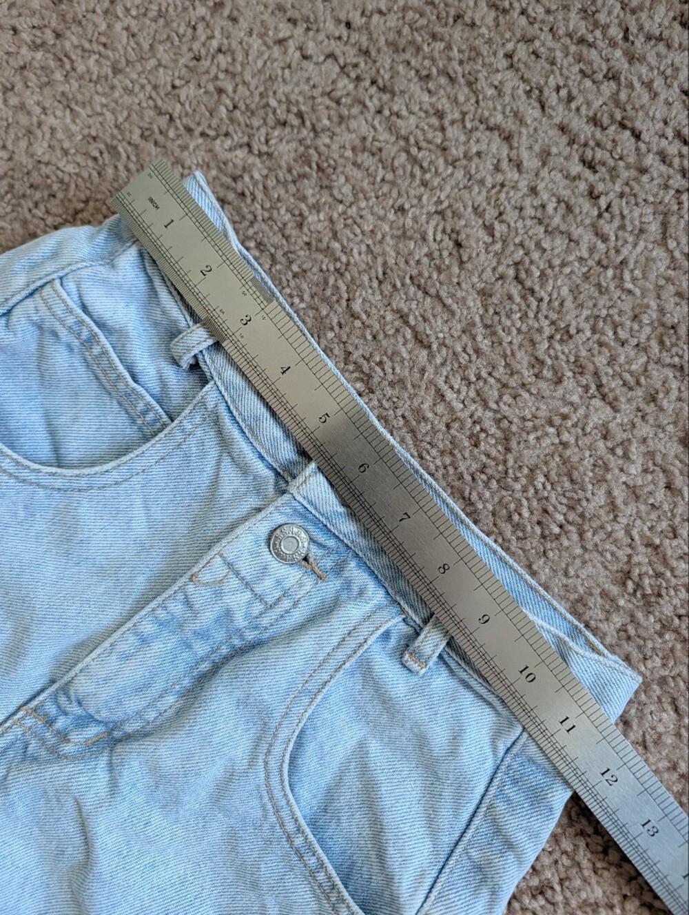 GUESS by Georges Marciano Girls Light Wash Blue Vintage 90s Denim Jeans Size 12 - Picture 7 of 12